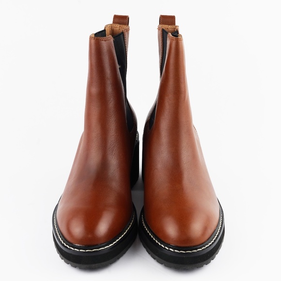 New MADEWELL Size 9.5 The Carina Platform Chelsea Boot in Dried Maple - Picture 4 of 7